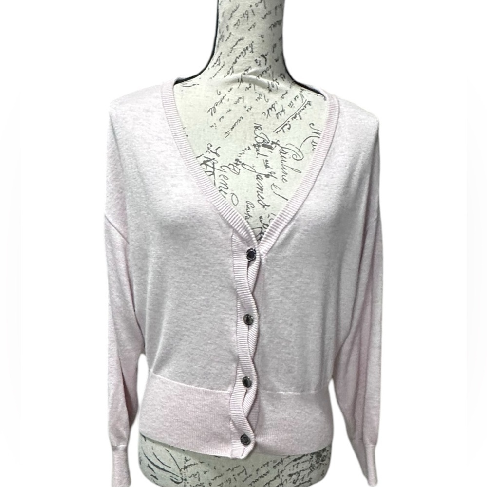 WHBM Pale Pink Cardigan Size Small